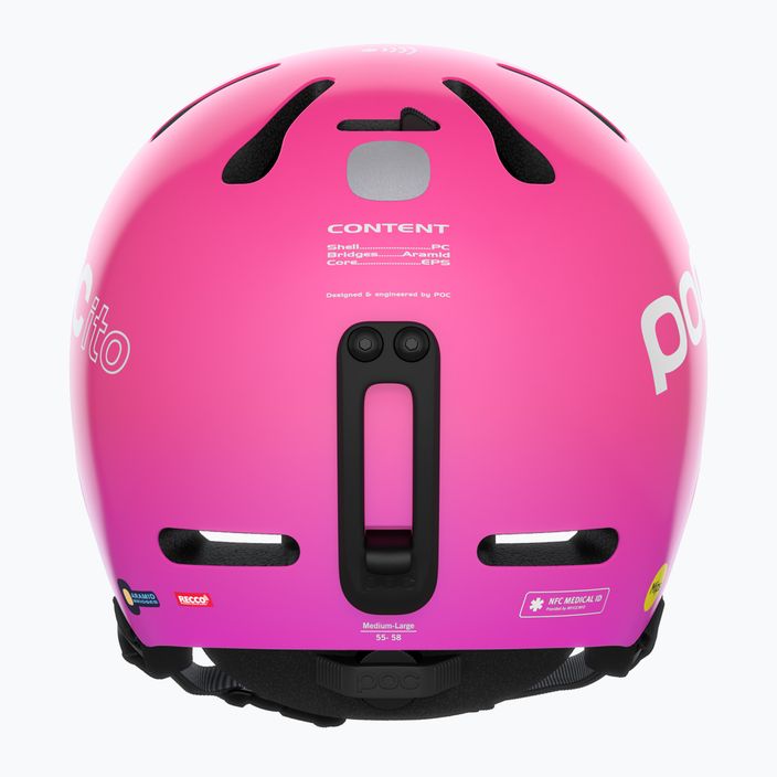 Children's ski helmets POC POCito Fornix MIPS fluorescent pink 12