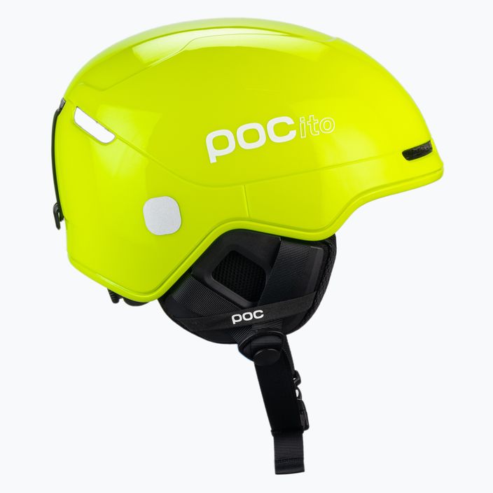 Children's ski helmets POC POCito Obex MIPS fluorescent yellow/green 4