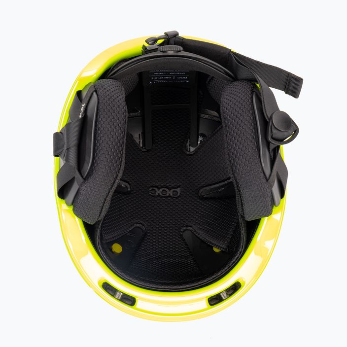 Children's ski helmets POC POCito Obex MIPS fluorescent yellow/green 5