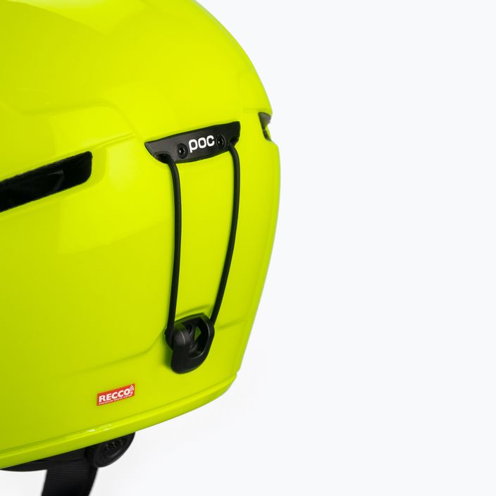 Children's ski helmets POC POCito Obex MIPS fluorescent yellow/green 7
