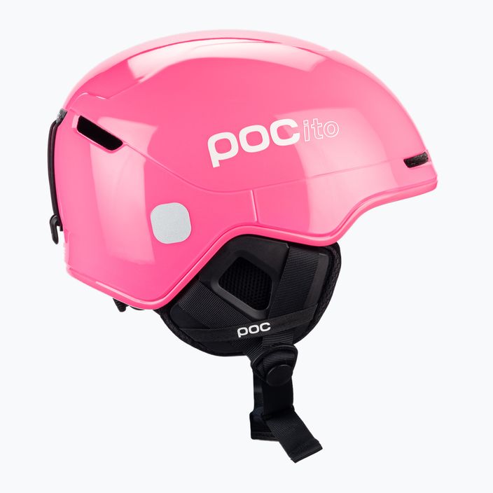 Children's ski helmets POC POCito Obex MIPS fluorescent pink 4