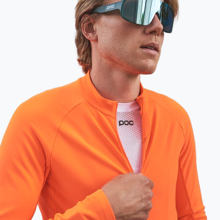 Men's cycling longsleeve POC Radiant Jersey zink orange 3