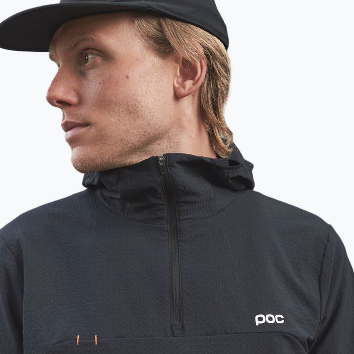 Men's cycling sweatshirt POC Mantle Thermal Hoodie uranium black 3
