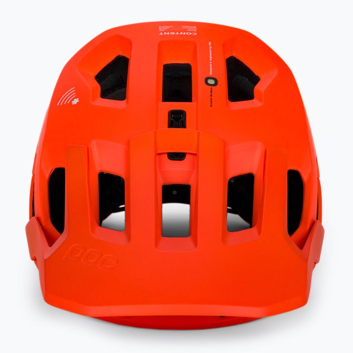 Bicycle helmet POC Kortal Race MIPS fluorescent orange/uranium/black matt 2