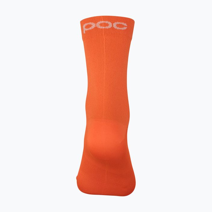 Cycling socks POC Fluo Mid fluorescent orange 5