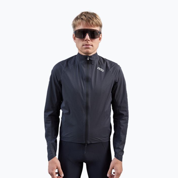 Men's cycling jacket POC Haven Rain uranium black