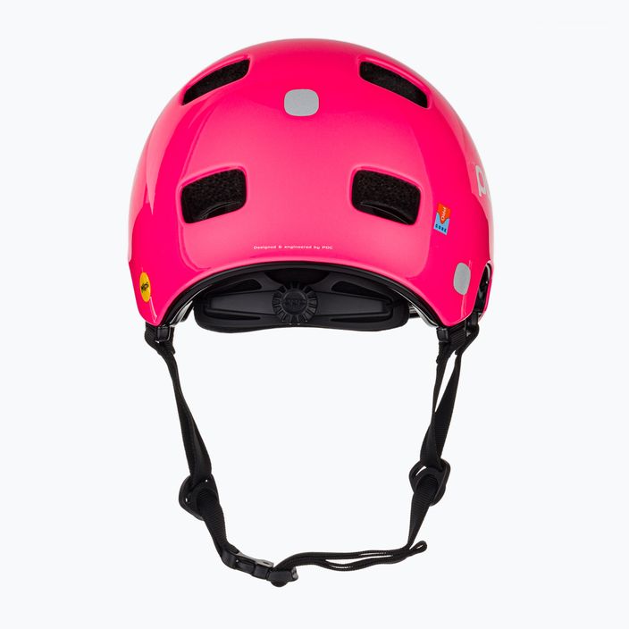 Children's bike helmet POC Pocito Crane MIPS fluorescent pink 3