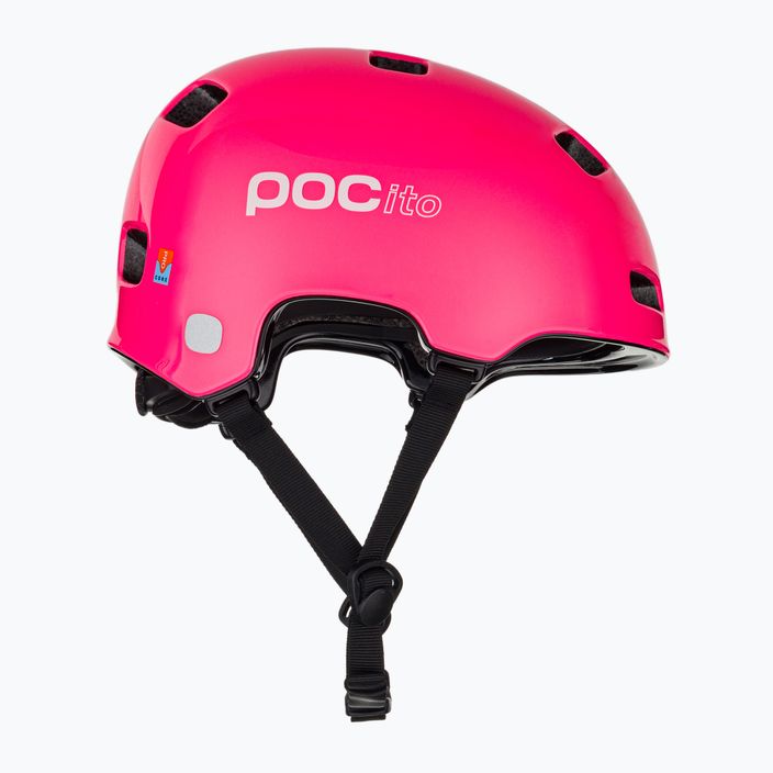 Children's bike helmet POC Pocito Crane MIPS fluorescent pink 4