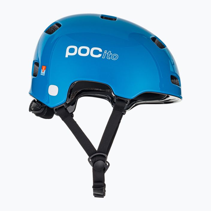 Children's bike helmet POC Pocito Crane MIPS fluorescent blue 4