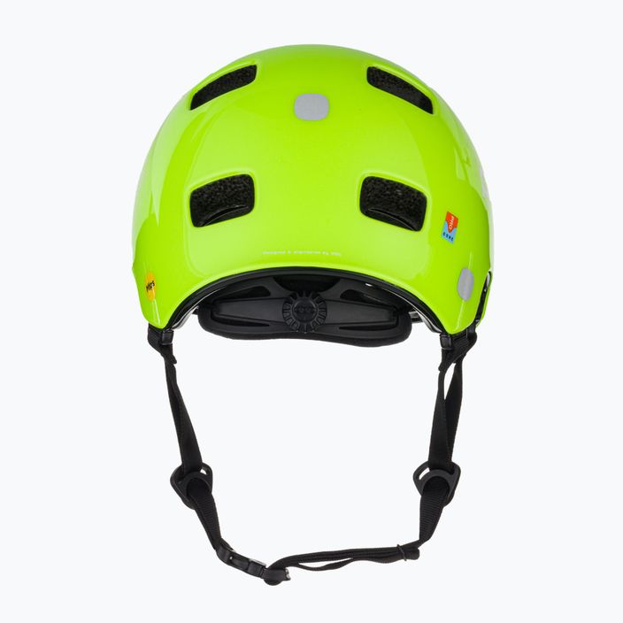 Children's bike helmet POC Pocito Crane MIPS fluorescent yellow/green 3