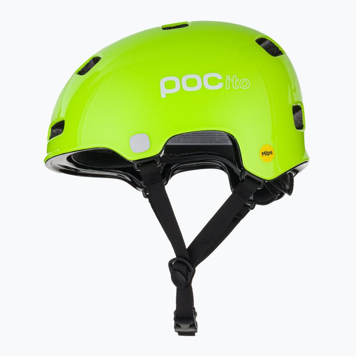 Children's bike helmet POC Pocito Crane MIPS fluorescent yellow/green 5