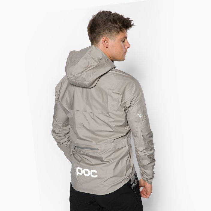 Men's cycling jacket POC Signal All-weather moonstone grey 3