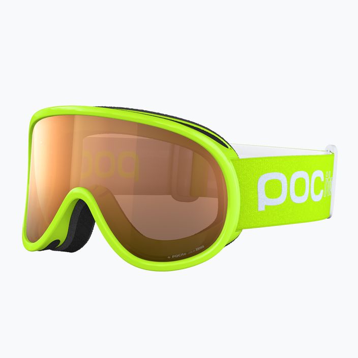 Children's ski goggles POC POCito Retina fluorescent yellow/green
