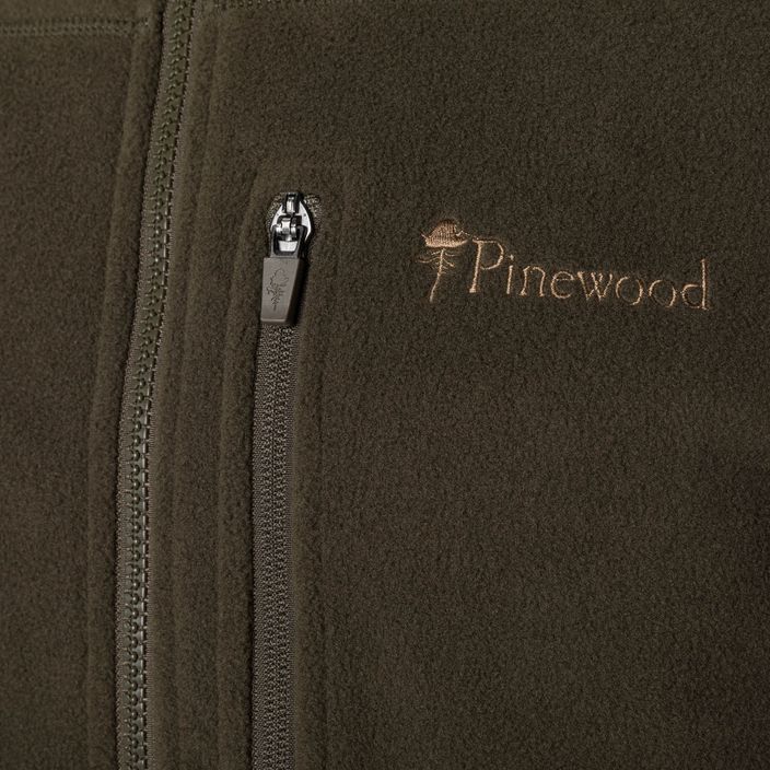 Pinewood Pirsch Fleece men's hiking sleeveless h.green 3