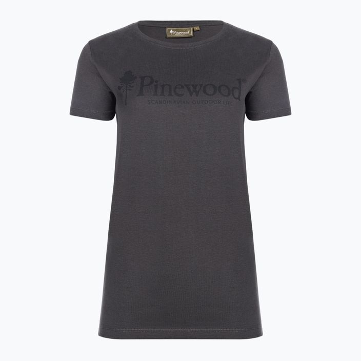 Pinewood Outdoor Life women's t-shirt dark anthracite