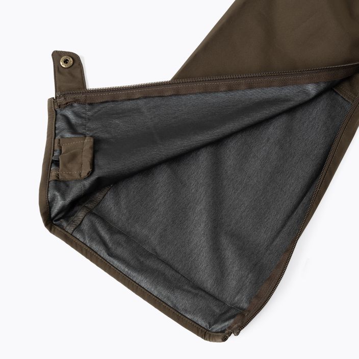 Men's Pinewood Abisko membrane trousers d.olive/suede brown 3