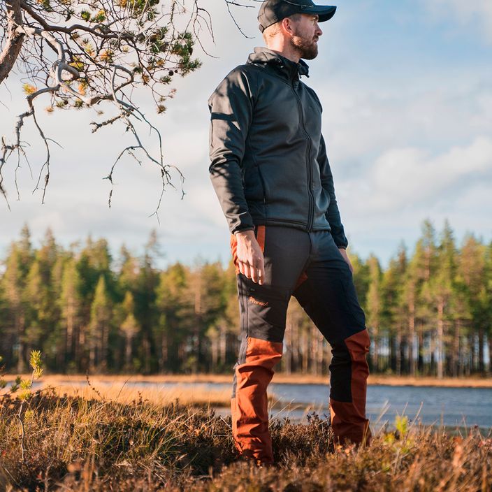 Men's Pinewood Finnveden Hybrid trekking trousers d.anthracite/terraco 11
