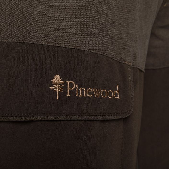 Men's Pinewood Finnveden Smaland Light suede brown trekking trousers 10