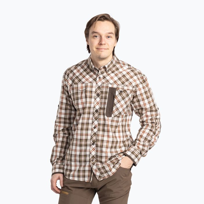 Men's Pinewood Wolf offwhite/brown shirt