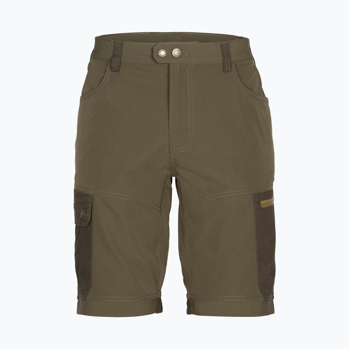 Men's Pinewood Finnveden Trail Hybrid earthbrown/d.olive trekking shorts 6