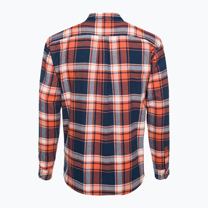 Pinewood men's shirt Härjedalen navy/orange 2