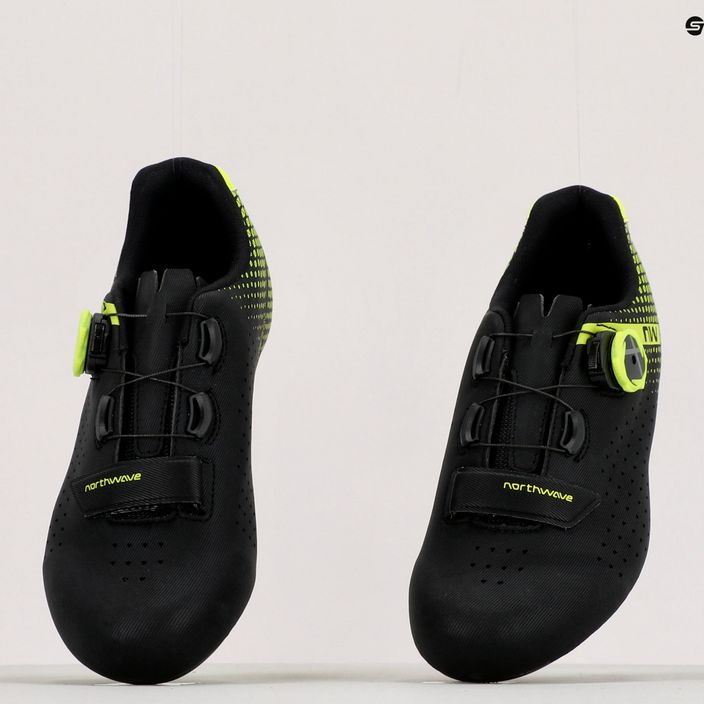 Northwave Core Plus 2 men's road shoes black/yellow 80211012 12