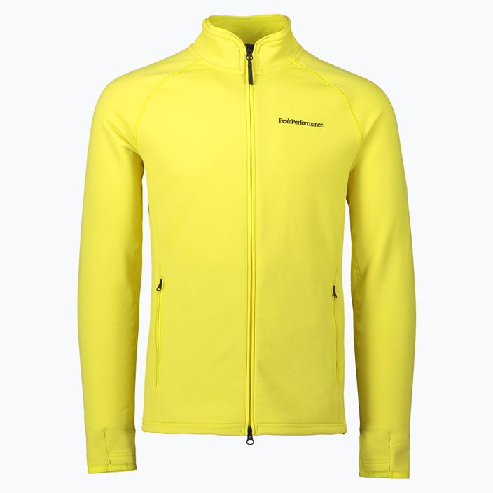 Men's Peak Performance Chill Zip ski jacket yellow G76536070