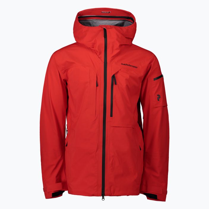 Men's Peak Performance Alpine ski jacket red G76537010 2