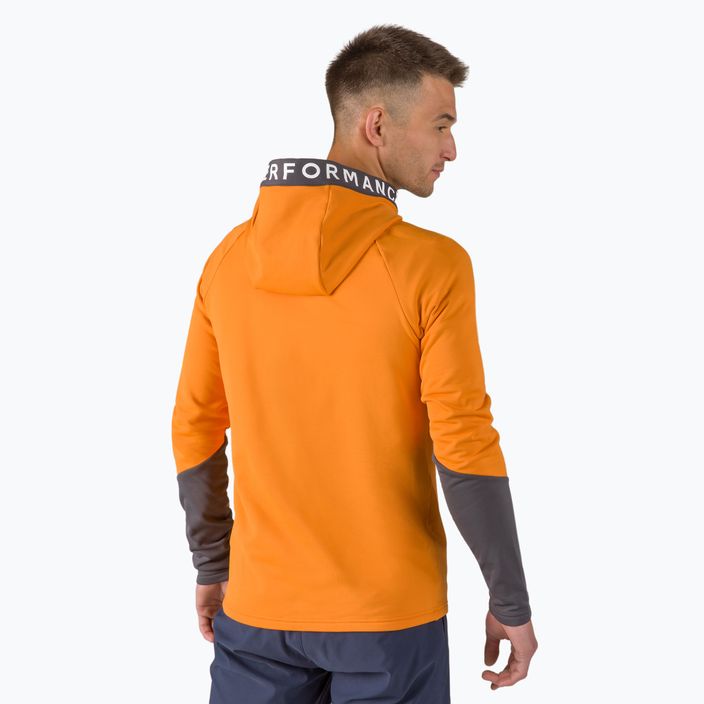 Men's Peak Performance Rider Zip Hood trekking sweatshirt orange G77244100 3