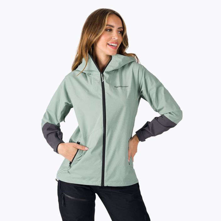 Peak Performance women's Nightbreak rain jacket green G77113070