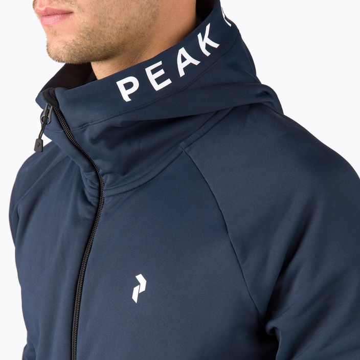 Men's Peak Performance Rider Zip Hood trekking sweatshirt navy blue G77244020 4