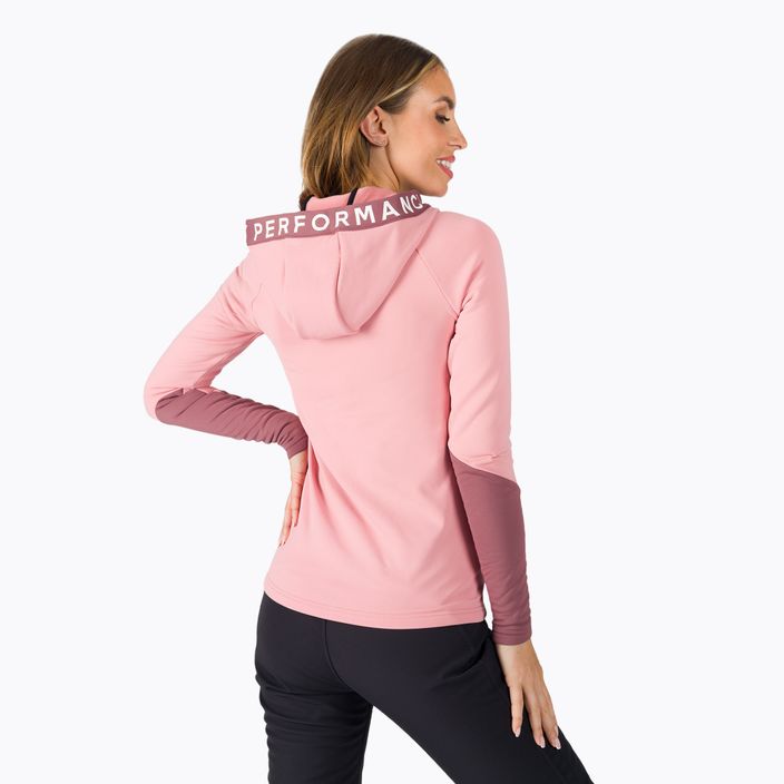 Women's Peak Performance Rider Zip Hood trekking sweatshirt pink G77256070 3