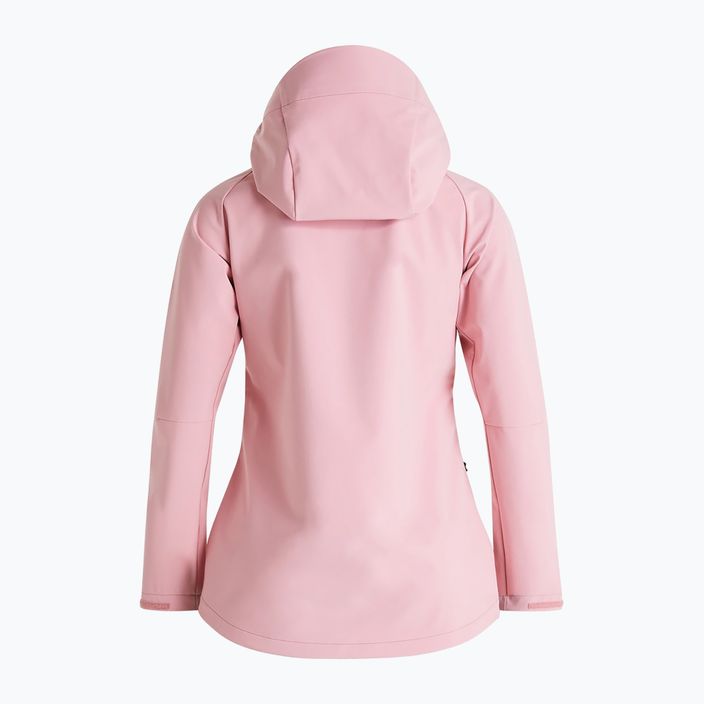 Women's Peak Performance Explore Hood softshell jacket pink G77109050 3
