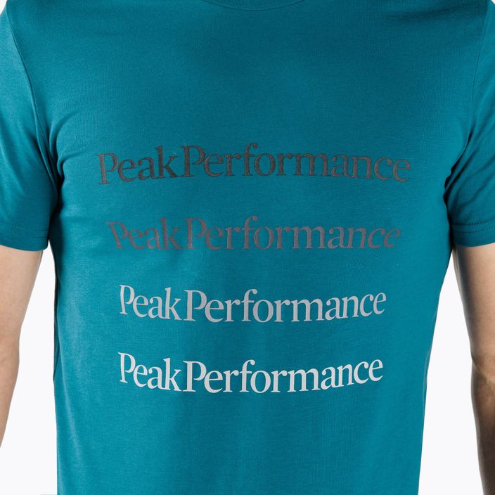 Men's Peak Performance Ground Tee trekking shirt blue G77284160 4