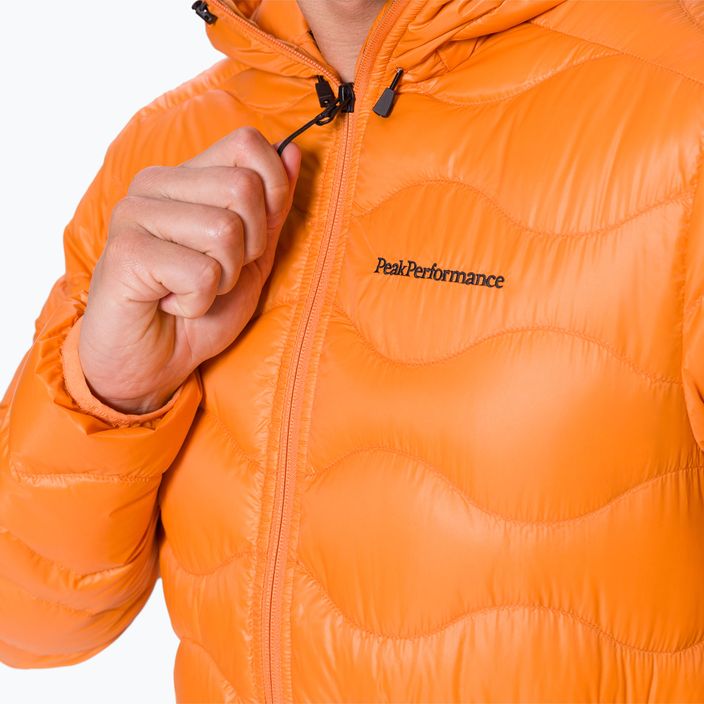 Men's Peak Performance Helium Down Hood Orange Jacket G77243110 4