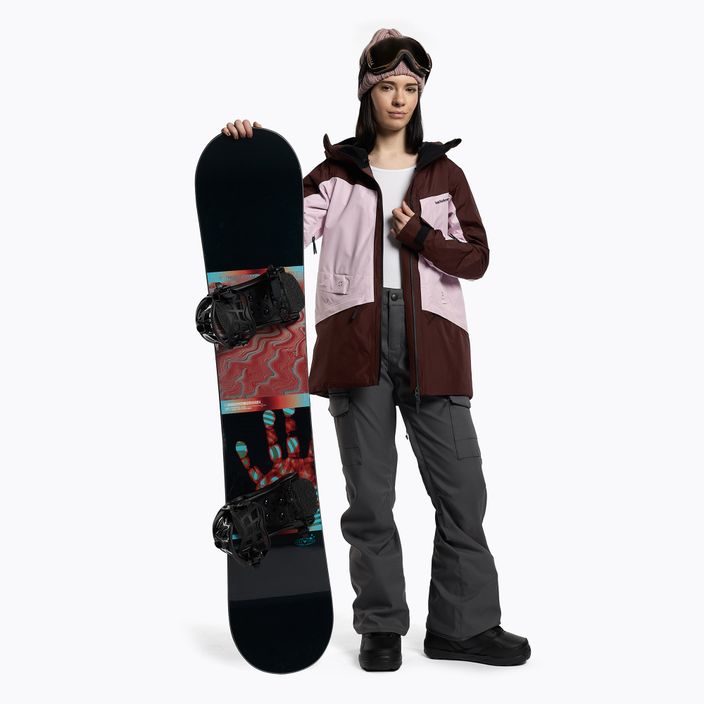 Women's Peak Performance Gravity 2L GoreTex ski jacket pink and brown G78250010 2