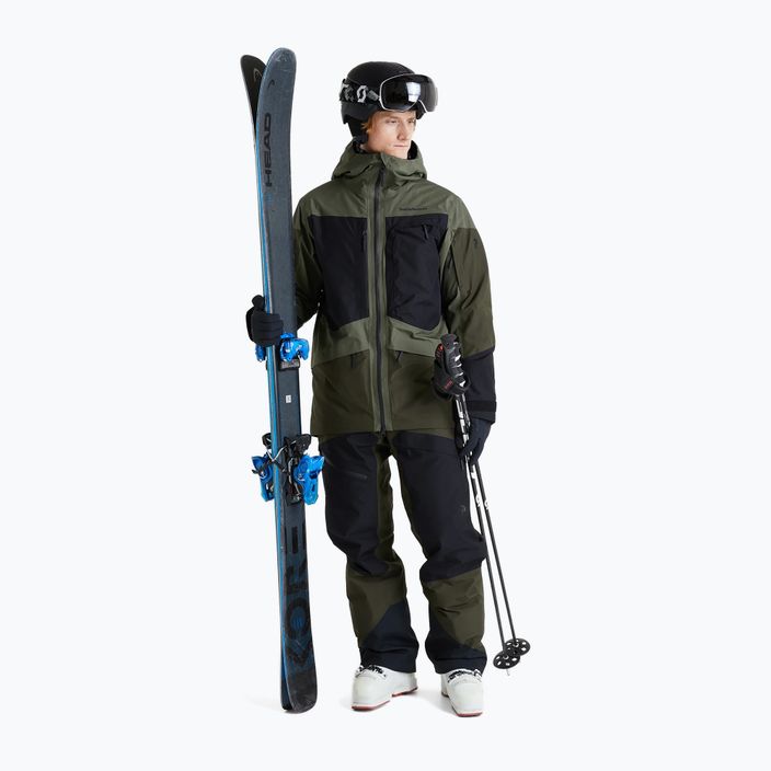 Men's Peak Performance Gravity 2L GoreTex ski jacket green/black G78252020 2