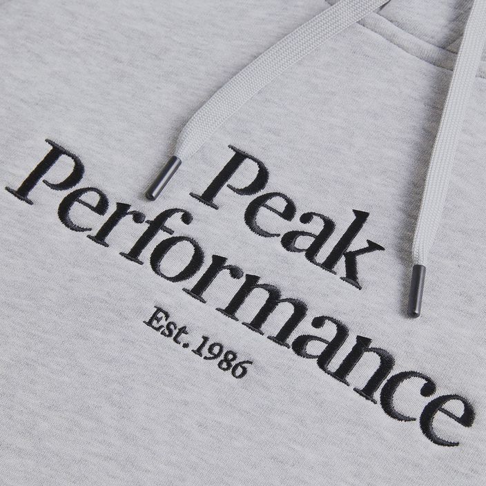 Men's Peak Performance Original Hood trekking sweatshirt grey G77756090 6