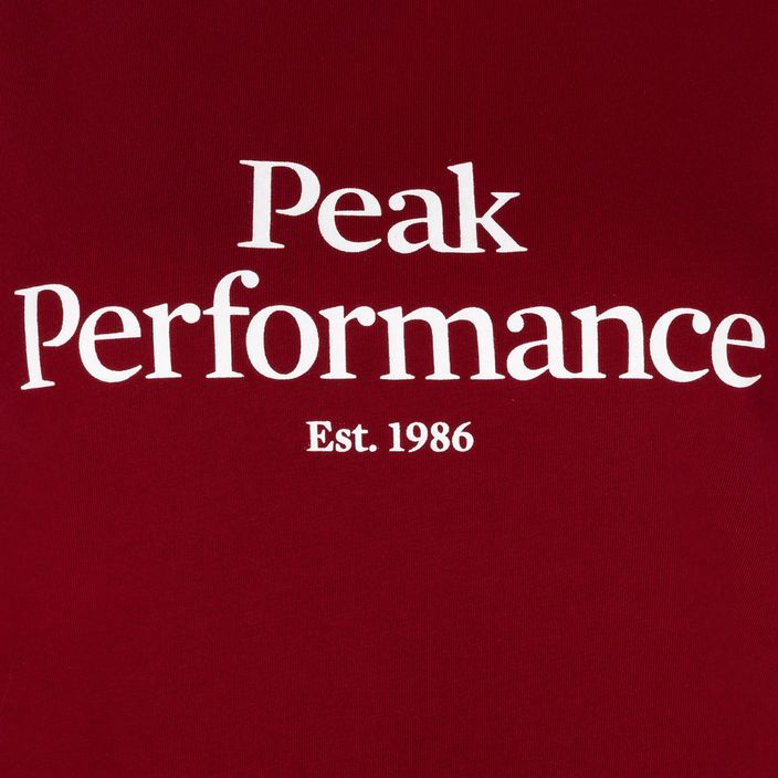 Women's trekking shirt Peak Performance Original Tee red G77700310 3