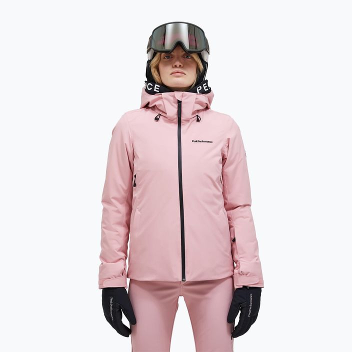 Women's ski jacket Peak Performance Anima warm blush