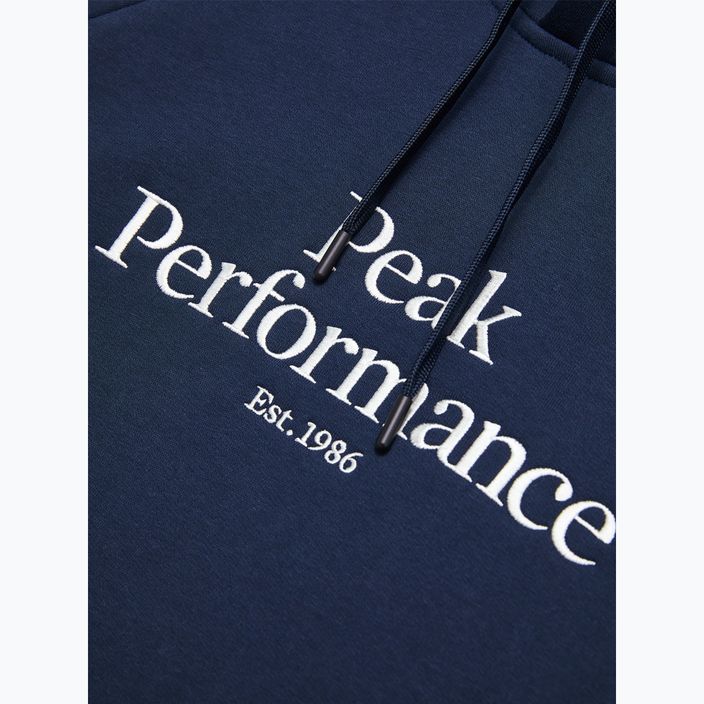 Men's Peak Performance Original Hood blue shadow sweatshirt 4