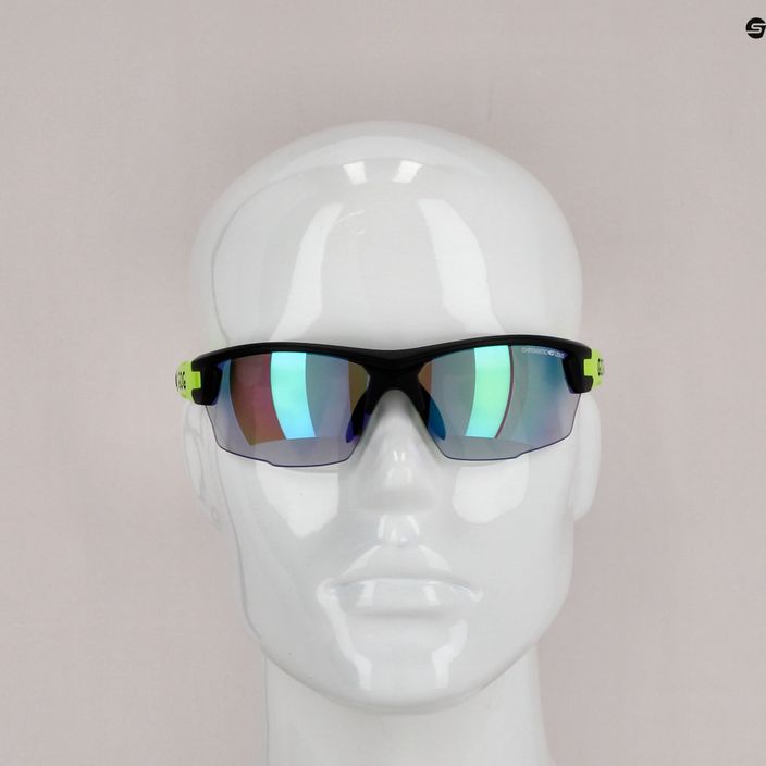 GOG Steno C matt black/green/polychromatic green cycling glasses E544-2 7