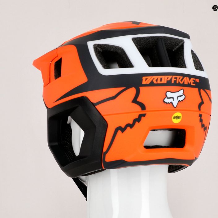 Fox Racing Dropframe Pro Dvide bike helmet orange and black 29396_824 13
