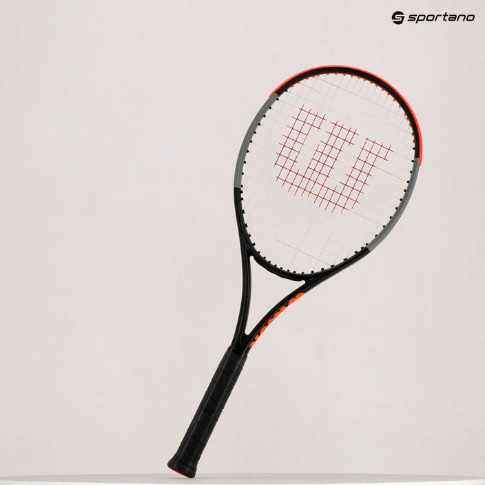 Wilson Burn 100Ls V4.0 tennis racket black and orange WR044910U 8
