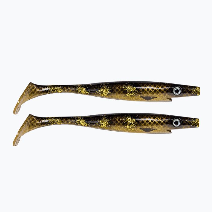 Strike Pro Pig Shad Tournament 2 piece brown/gold rubber lure TEV-SP172M-115