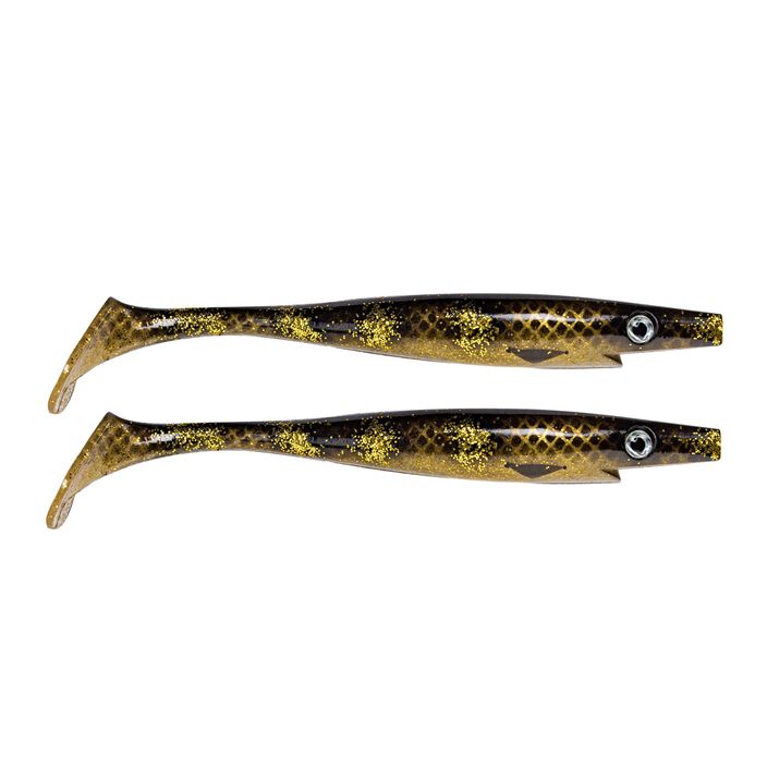 Strike Pro Pig Shad Tournament 2 piece brown/gold rubber lure TEV-SP172M-115 2