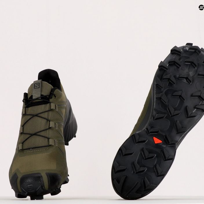 Salomon Speedcross 5 Wide green men's trail shoes L40981300 10