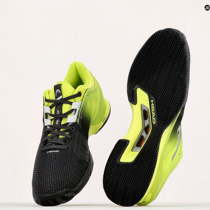 HEAD men's tennis shoes Sprint Pro 3.0 SF Clay black-green 273091 14