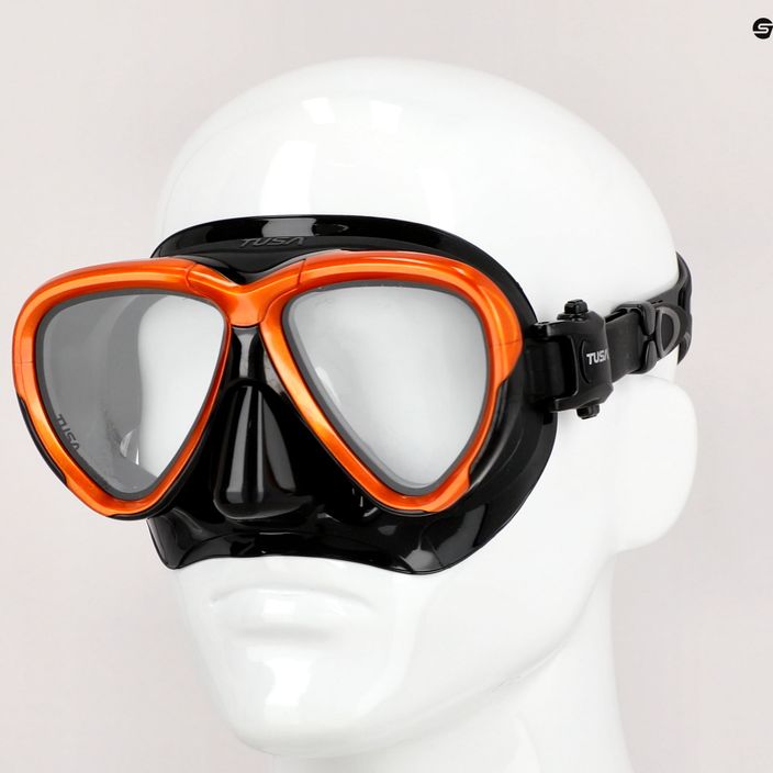 TUSA Intega Diving Mask Black/Orange M-2004 7