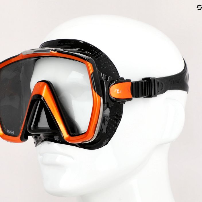 TUSA Freedom Hd Diving Mask Black/Orange M-1001 7